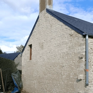 Traitement de façade de maison individuelle