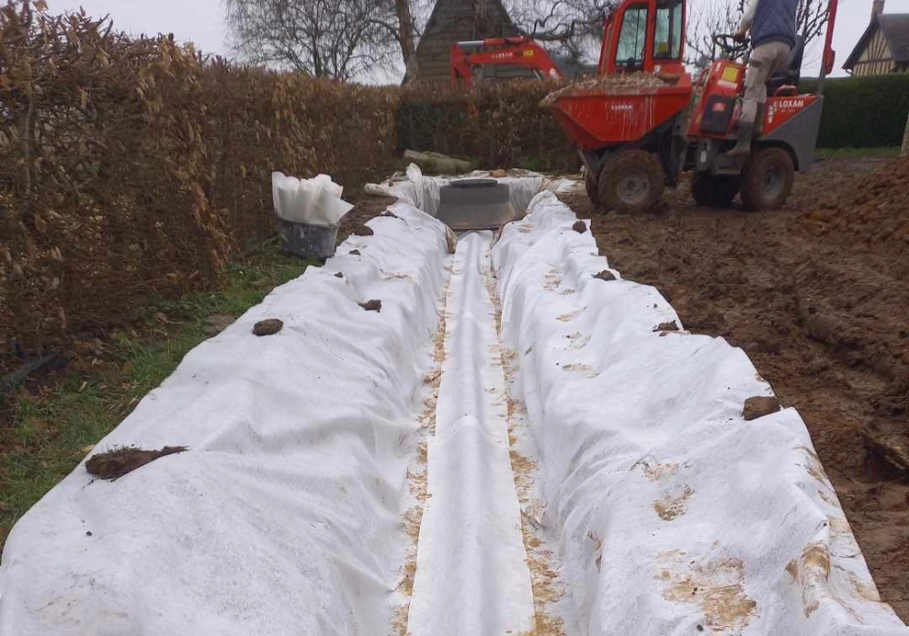 Tranchée drainante Vitot (27)